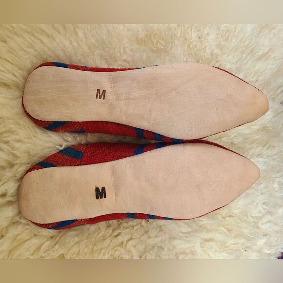 NWT Upcycled Moroccan Rug Slippers Size M [Womens 7-8] - Picture 7 of 10